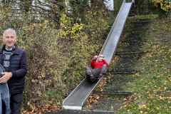 Dennis on the slide